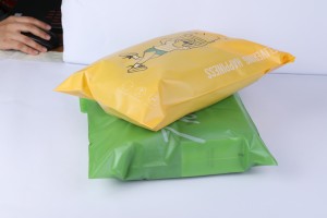 Bolsa de correo biodegradable de almidón de maíz ecolóxico, compostable, gracias, bolsas de envío de envío
