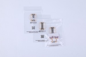 Eco friendly custom resealable plastic zip lock poly bag recycled jewelry packaging bag