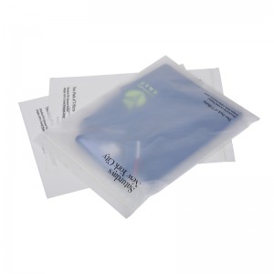 Compostable ziplock packaging bag frosted biodegradable garment zipper bag