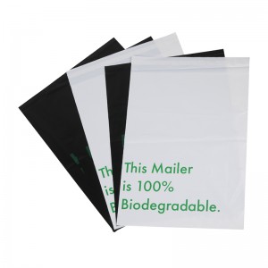 100% Boleh Kompos Poli Mailer Tersuai Sampul Plastik Penghantaran Beg Beg Pembungkusan Pakaian Poli Mailer Terbiodegradasi