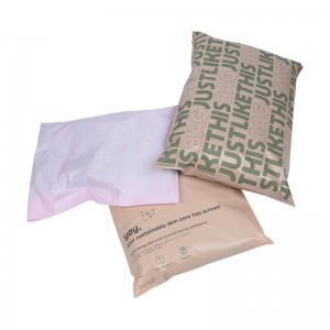 Custom nga logo compostable shipping courier biodegradable plastic poly mailing bag