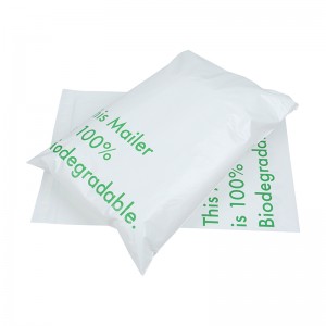 100 % komposterbar tilpasset poly-post-plastkonvolutter forsendelsespose Biologisk nedbrytbar poly-post-klær-emballasjeposer