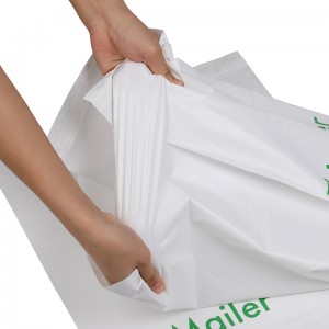 100% կոմպոստացվող Պատվերով Poly Mailer Պլաստիկ ծրարներ Առաքման Պայուսակ Կենսաքայքայվող Poly Mailer հագուստի փաթեթավորման պայուսակներ