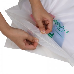 Noua geantă biodegradabilă cu fermoar geantă de îmbrăcăminte mată personalizată Hanorace ambalare genți de îmbrăcăminte cu fermoar