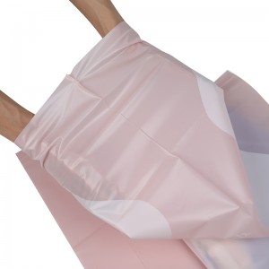 Custom Pink color Biodegradable Plastic Zipper Bags T Shirt Swimwear Zip Lock Clothing Packaging Bag With Logo