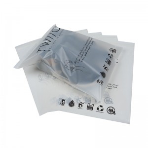 Eco friendly Compostable Zip lock Packaging Bag Custom Printed Zip Lock Seal Bag Zipper Plastic Clpthing Bag