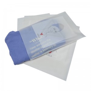 Custom Compostable Frosted Garment Packaging Bags