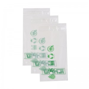 Biodegradable Cornstarch Resealable Bag Compostable Garment Ntim Nrog Self Adhesive Ntim Hnab Khaub Ncaws