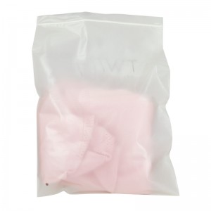 Biodegradable Poly Ziplock Bags kompos Frosted Waterproof Resealable Busana Zipper Bags Kanggo Kaos Kaki