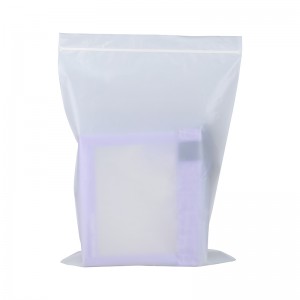 इको फ्रेंडली कस्टम लोगो प्रिंटिंग मॅट फ्रॉस्टेड टी शर्ट प्लास्टिक पॉली पॅकेजिंग झिप लॉक बॅग कपडे जिपर बॅगसाठी
