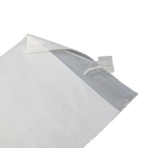 Saco de vestuário de amido de milho 100% biodegradável que empacota sacos de empacotamento de roupas compostáveis ​​autoadesivos