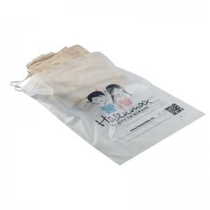 Compostable 100% bio degradable custom frosted self-adhesive clothes packaging bag