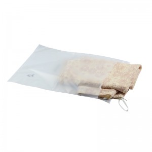 Hiki ke compostable 100% bio degradable custom frosted self-adhesive clothes packaging bag