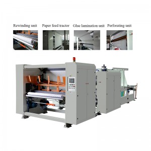 HX-2000B 3D vtiskovanje, lepljenje, laminacija, stroj za kuhinjski stolp za toaletni papir
