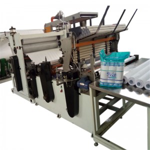 HX-1350B Glue Lamination Toilet Paper And Kitchen Towel Production Line ( Connect With Band Saw Machine For Cutting)