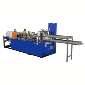Машина для изготовления салфеток HX-270 (выход на 4 линии, возможность складывания бумаги для салфеток на 1/4 и 1/8)