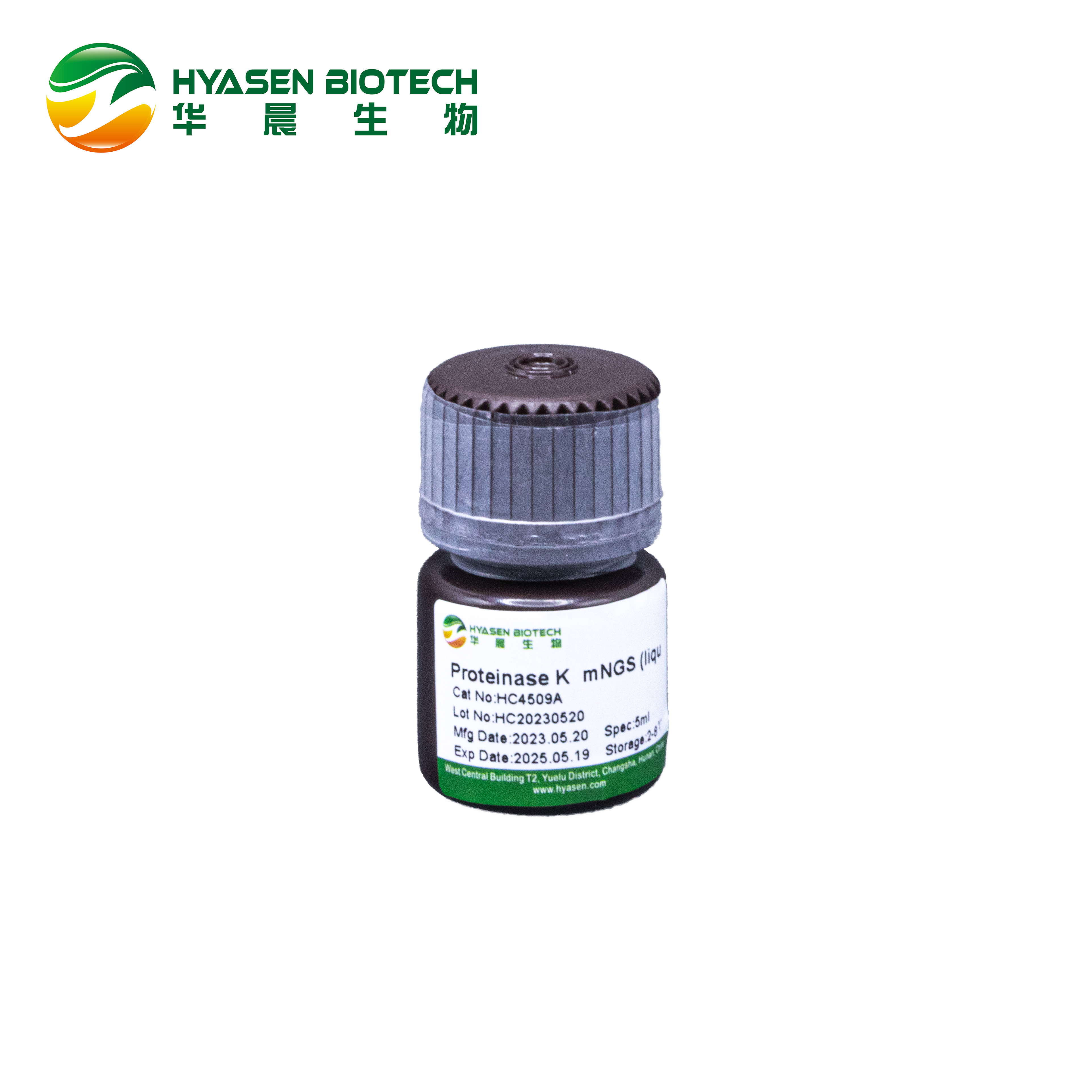 Proteinase K mNGS (cecair) HC4509A Imej Pilihan