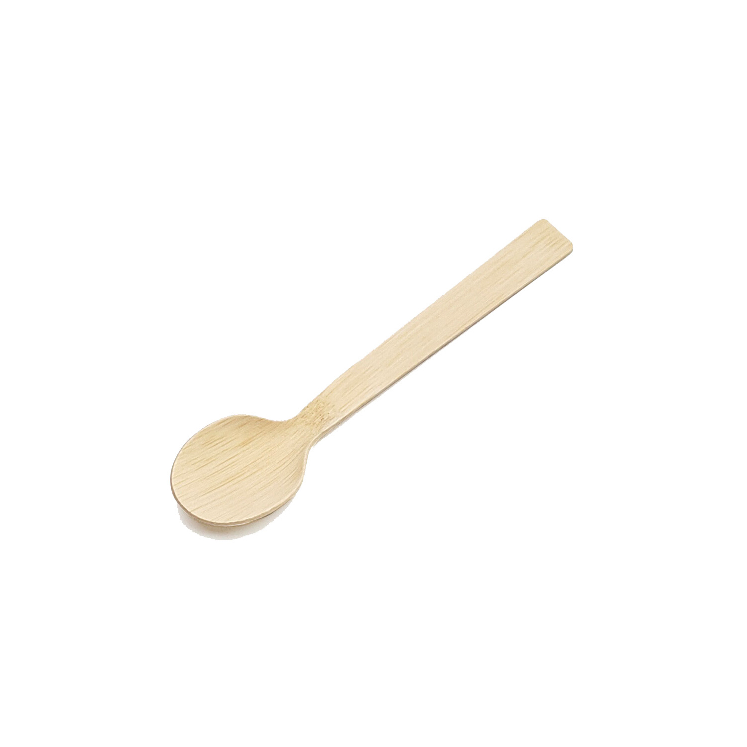 Laser Engraved Disposable Bamboo Spoon Fork Knife Para sa Salad