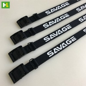 Custom Printing Small Soft Cambuckle Tie Down Straps