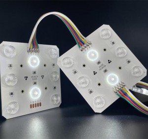 LED module RGBW with 8 x LEDs 24 V/DC 120° beam angle