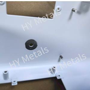 Customized metal parts which require no coating in specified areas