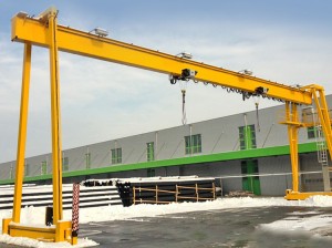 Single Girder Gantry Crane For Unloading Sites