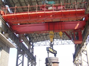 Foundry double girder overhead crane