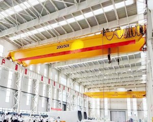 25 ton Double Girder European Type Bridge Crane for Machining Plant
