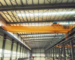 Factory double girder overhead travelling crane trolley 20 tons for sale
