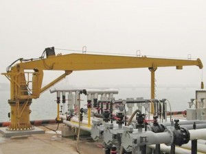 5ton marine telescopic boom boat deck crane