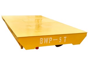 Sturdy platform electric transfer cart for container transportation