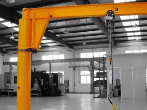 Ideal lifting solution electric column mounted jib crane with count