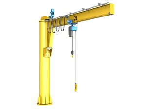 Ideal lifting solution electric column mounted jib crane with count