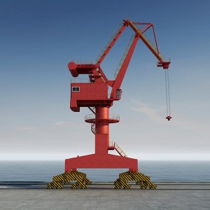 Robust heavy load capacity portal crane for harbor