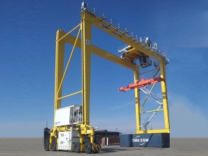 Easy operation container rubber-tyred gantry cr...
