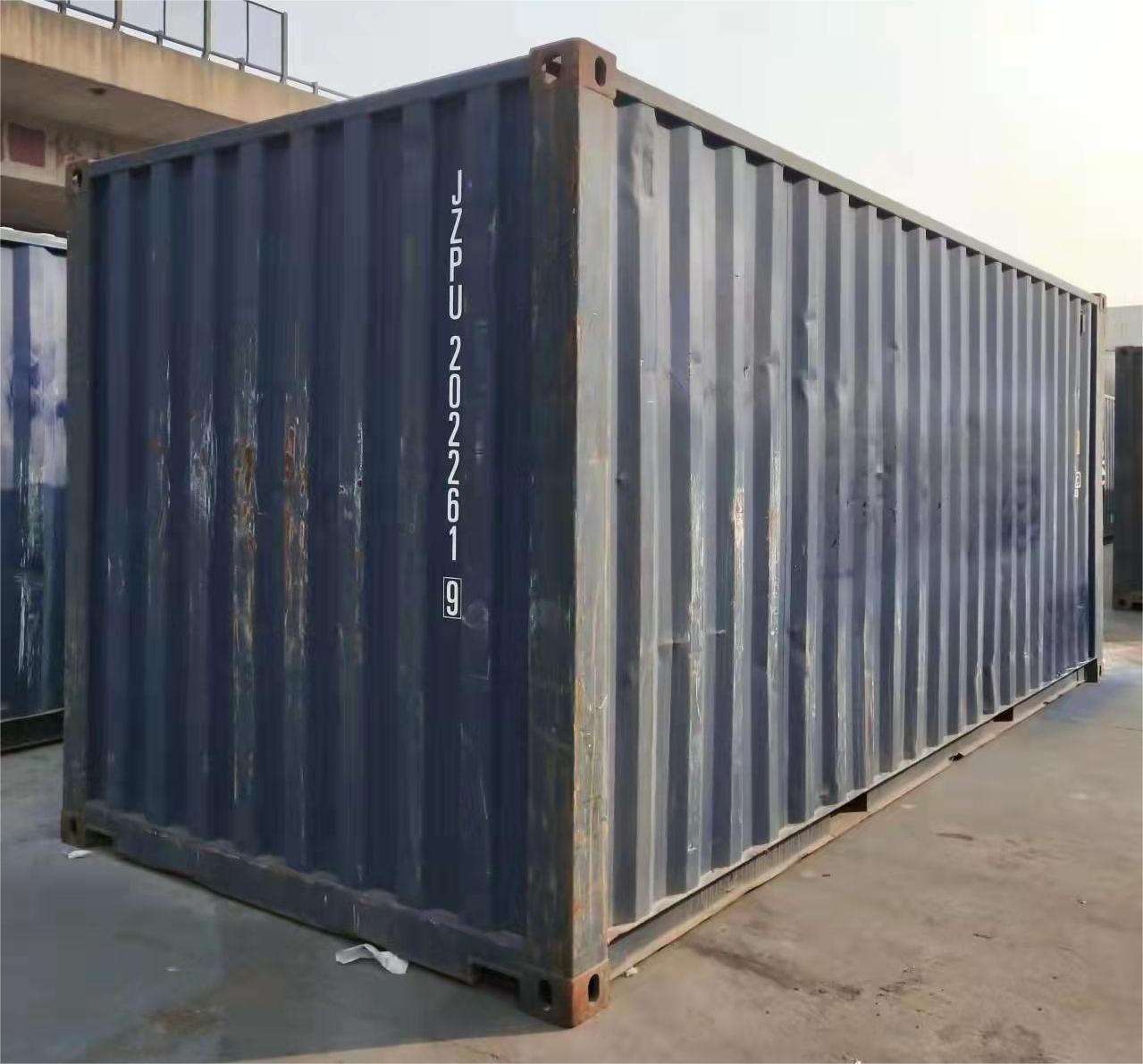 20ft gebruikte vrachtwaardige wind- en waterdichte standaard zeecontainer