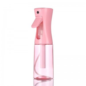 Botella de spray de salón reutilizable para corte de pelo, estilo de cabello, salón de belleza, plástico negro, diseño personalizado