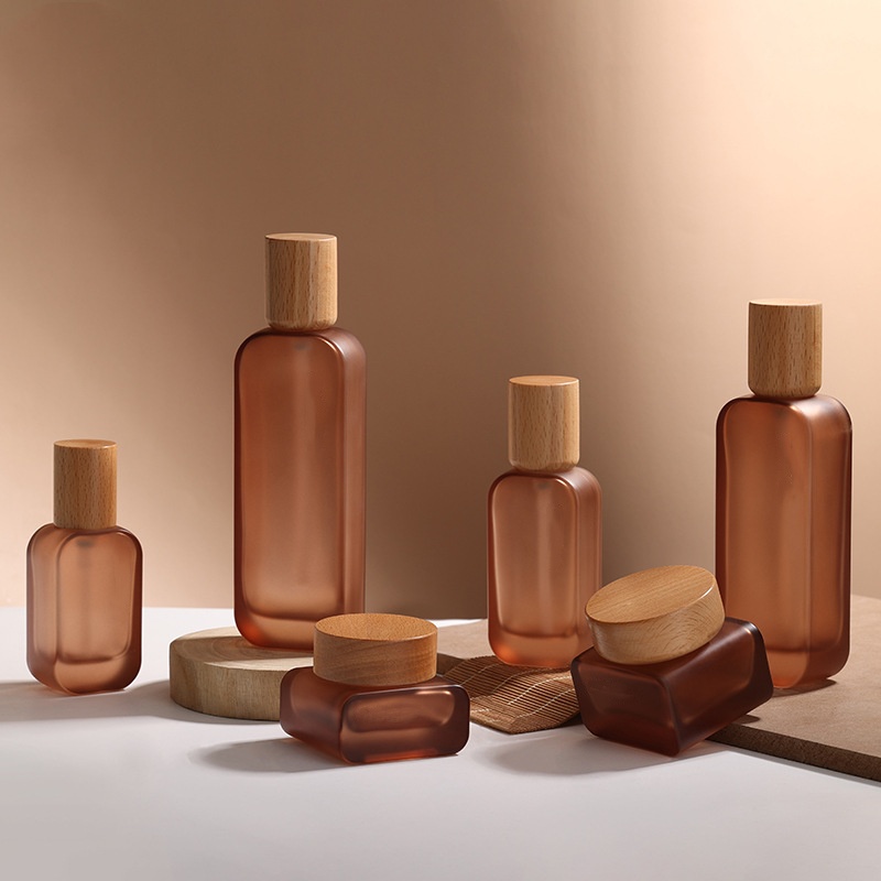 cosmetic packaging bottles amber cream jars 30g 50g Factory price