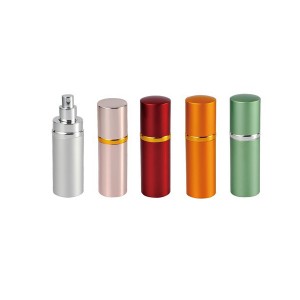 Factory Cheap 8ml 15ml Aluminum Shell Refill Twist up Open Perfume Atomizer for Perfume Spray Bottle Packaging