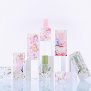 Lipstick Tubes Flowers And Birds Frosted Translucence Lipblam Bottle Relief lipstick 3D Painting Tubes Lipgloss