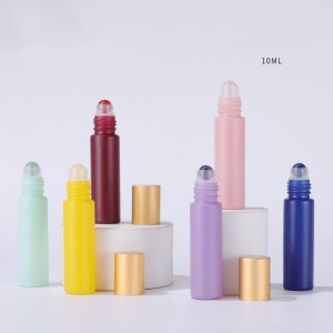 10ml perlelys roll-on glassflaske frostet rulleballflasker