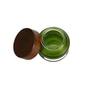 frosted green empty body cream cosmetic jars 30g