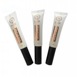 12g Empty Plastic Container Cosmetic Cream Packaging Tubes Lip Gloss Soft Tubes With Brush