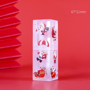 Kalėdų tuščių lūpų dažų tūbelė, pritaikyta 3D Kalėdų senelio spausdinimo lūpų dažams
