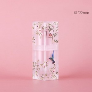 Rúzscsövek Virágok és madarak Frosted Translucence Lipblam Bottle Relief rúzs 3D festés ajakfény tubusok