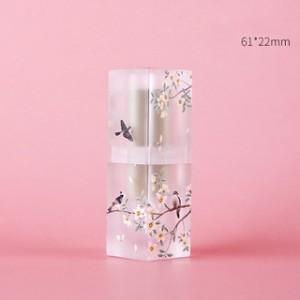 Huulipunaputket Kukat ja linnut Frosted Translucence Lipblam Bottle Relief huulipuna 3D Maalaus Huulikiilto Tubes