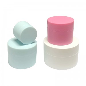 PP rund krämburk Plastkroppsbehållare för kosmetika
