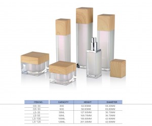 Confezione cosmetica per la cura della pelle Flacone con pompa per lozione da 100 ml e 120 ml