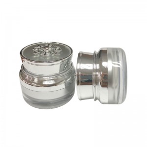 15g/30g/50g Acrylic Cosmetic Jar Electroplated For Face Cream