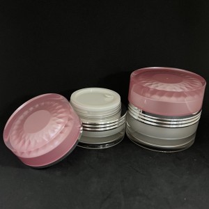 Envase de cosméticos encantadores de parede dobre redonda de 30 g/50 g